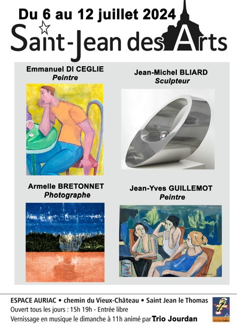 Le 7/7/2024, vernissage en musique avec St Jean des Arts