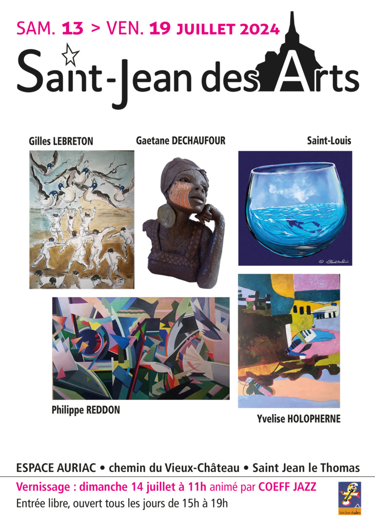 Le 14/7/2024, vernissage en musique avec Saint Jean des Arts