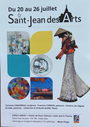 Le 21/7/2024, vernissage en musique avec St Jean des Arts