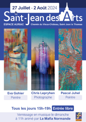 Le 28/7/2024, vernissage en musique avec Saint Jean des Arts