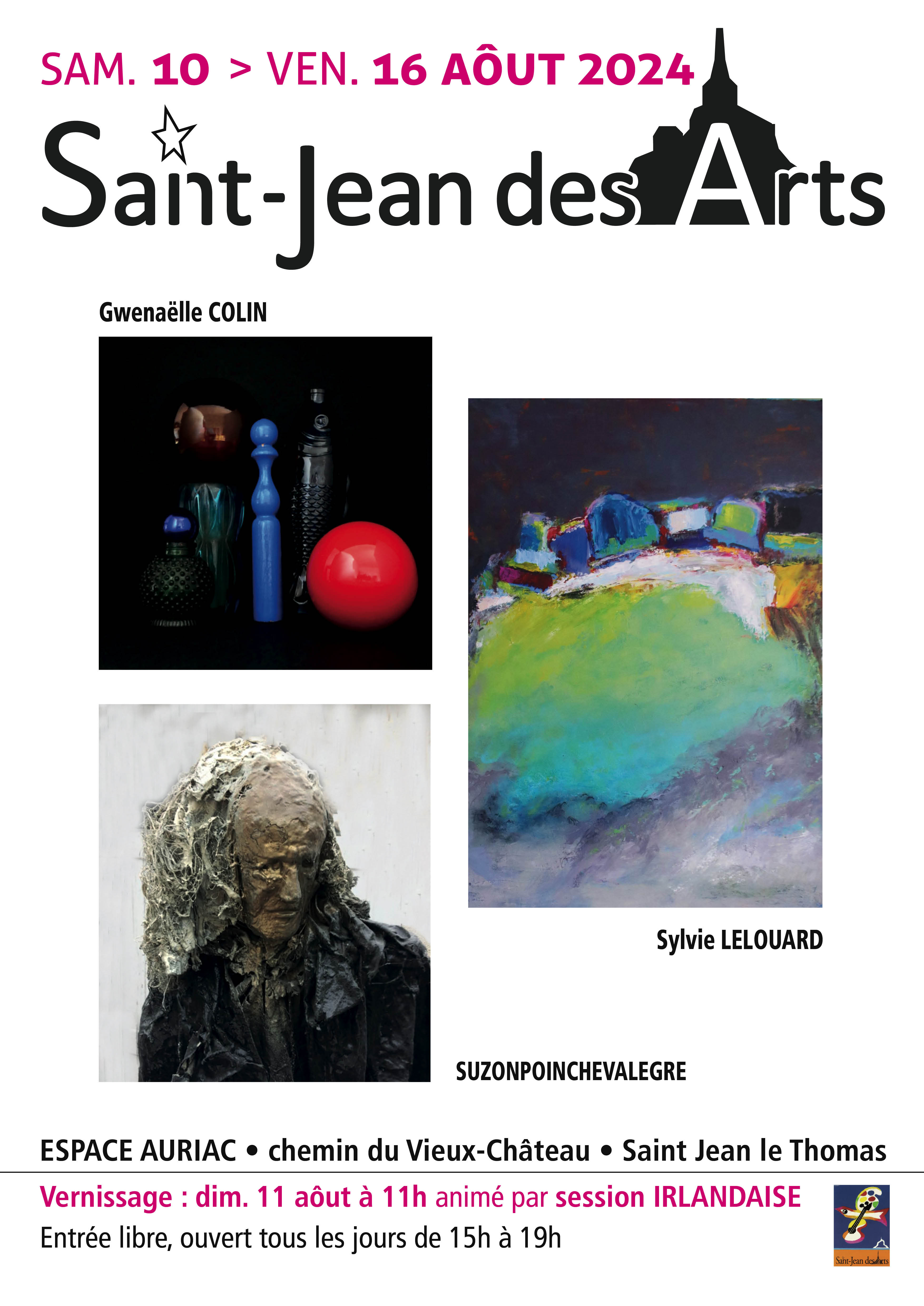 Le 11/8/2024, vernissage en musique avec St Jean des Arts