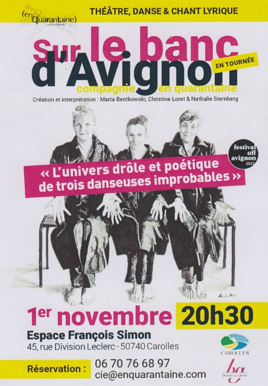 Le 1/11/2024, 20h30, théâtre à Carolles